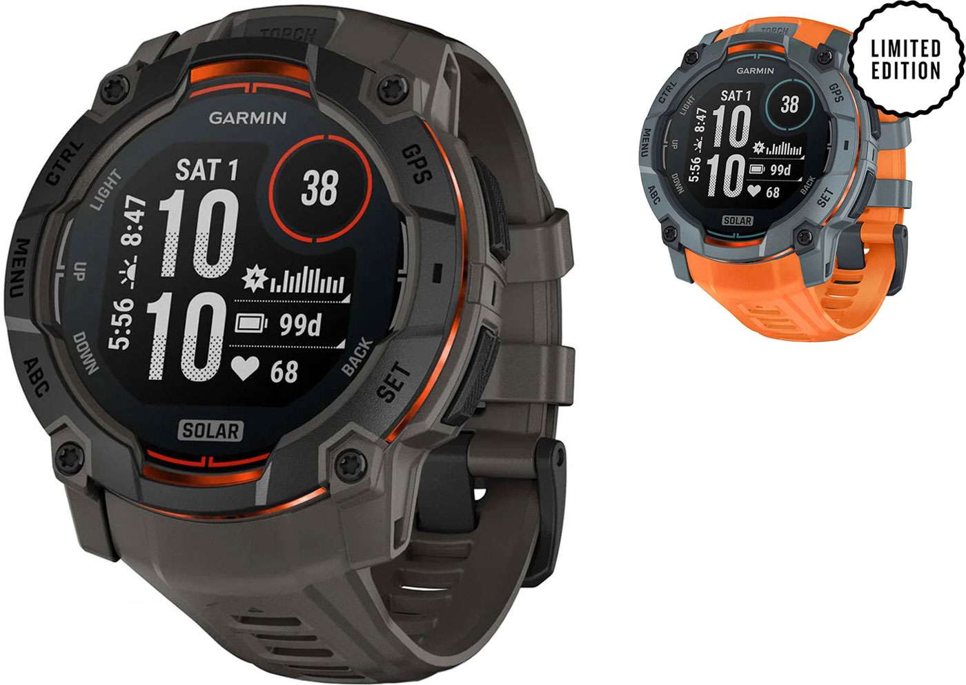 Garmin instinct® 3 Solar 50 mm – GPS-Multisport-Smartwatch