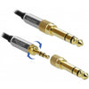 Delock-Stereo-Kabel 3,5 mm 3 Pin-Stecker> 3,5 mm 3 Pin-St.