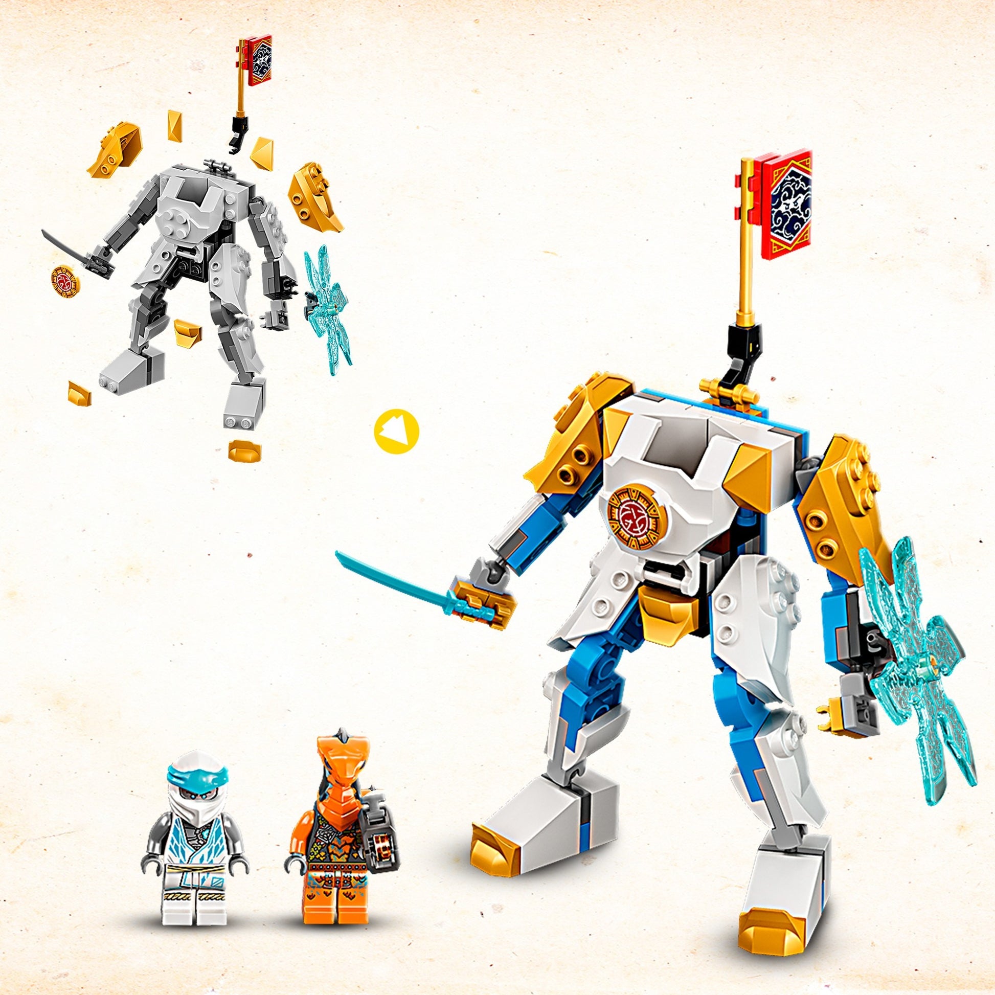 Lego Ninjago – Zanes Power-Up Mech EVO Konstruktionsspielzeug (71761)