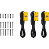 Thermaltake CT120 EX ArGB Sync PC-Lüfter Bumblebee (3-Lüfter-Pack) Gehäuselüfter (Gelb, 3 Stück, 120 x 120 x 25 mm, PWM)