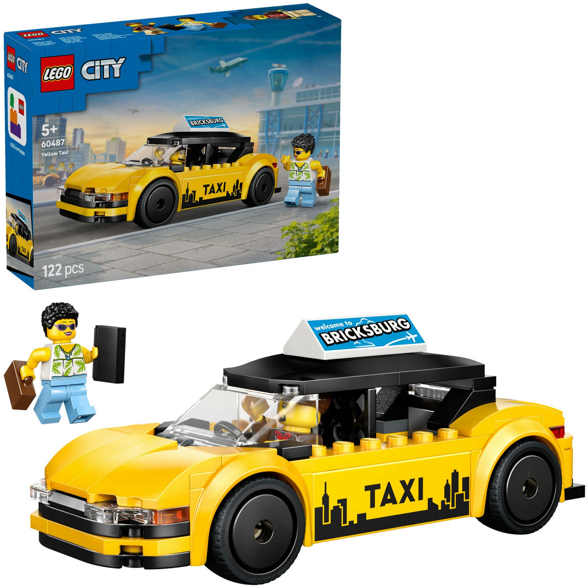 Lego City 60487 gelbes Taxi