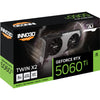 Inno3d N506T2-08D7-193075n GeForce RTX ™ 5060 Ti 8 GB Twin X2, 8 GB, GDDR7, 128-Bit, 650 W