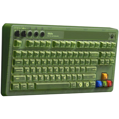 8bitdo Retro 87 mechanische Tastatur – Xbox Edition, Gaming-Tastatur (grün, US-Layout, Kailh Box Jellyfish X, TKL, ABS-Tastenkappen, Bluetooth 5.0, kabellos 2,4 g, USB)
