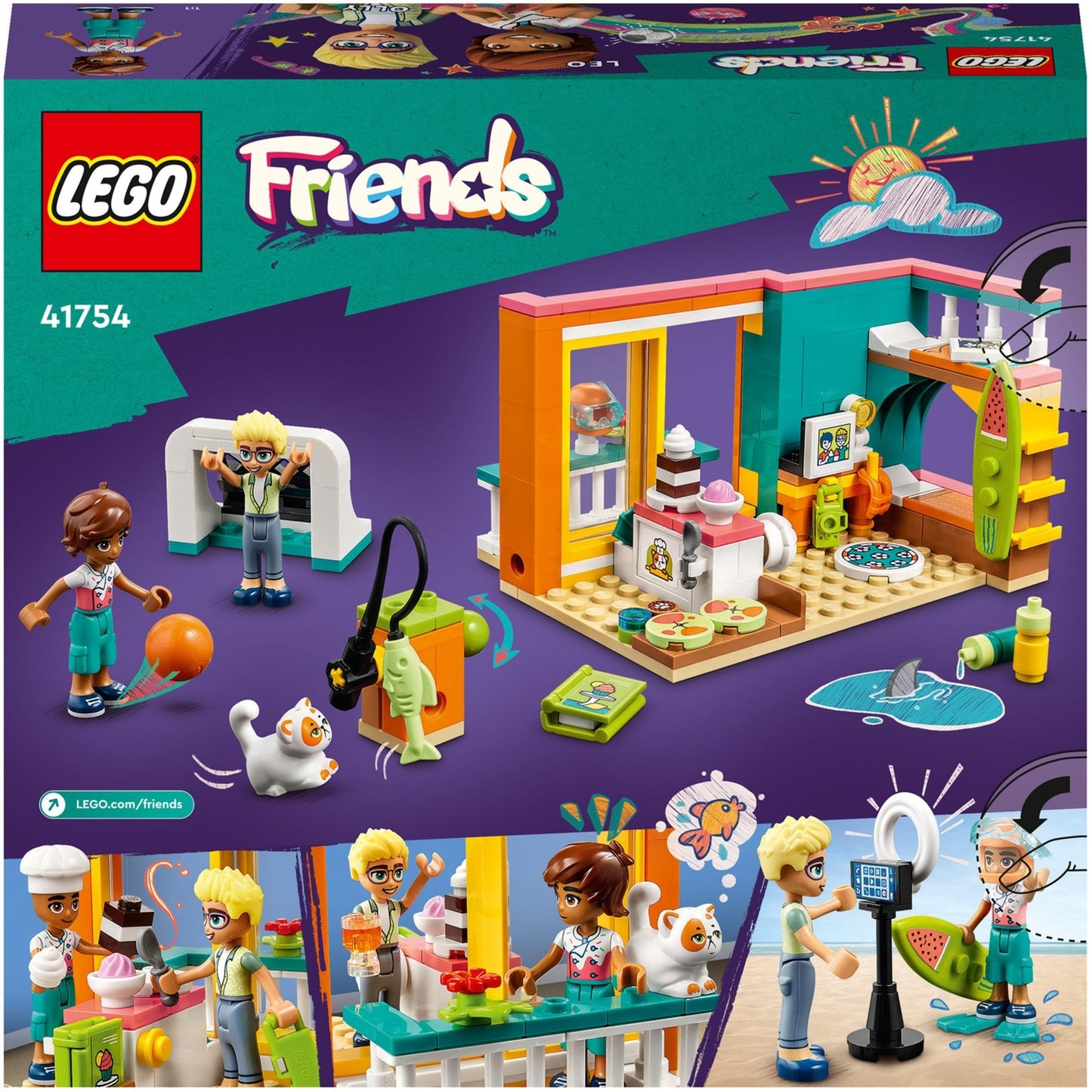 Lego Lego Friends 41754 Leos Zimmer