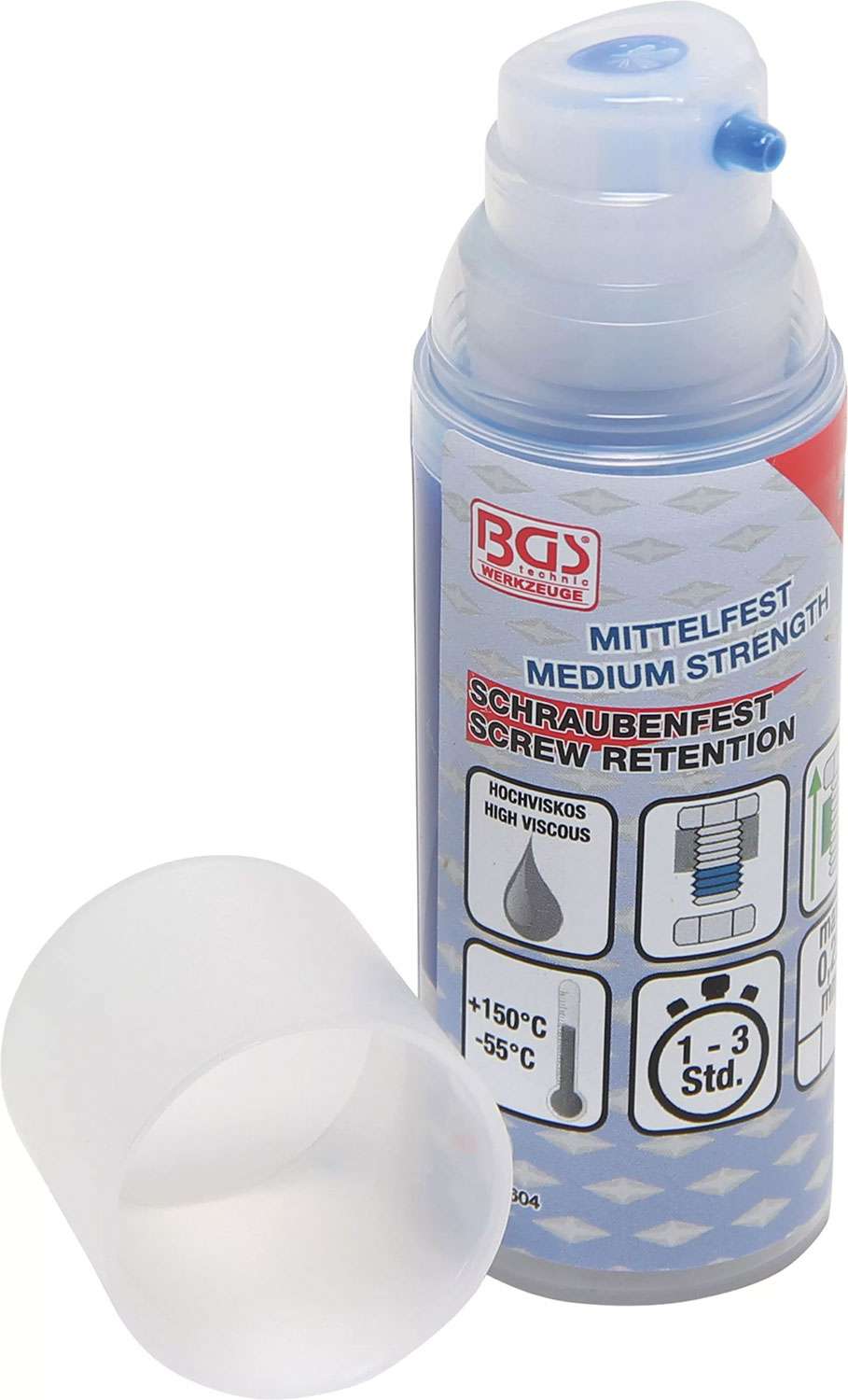 BGS Technic Schraubensicherungsflüssigkeit mittlerer Stärke 50 g