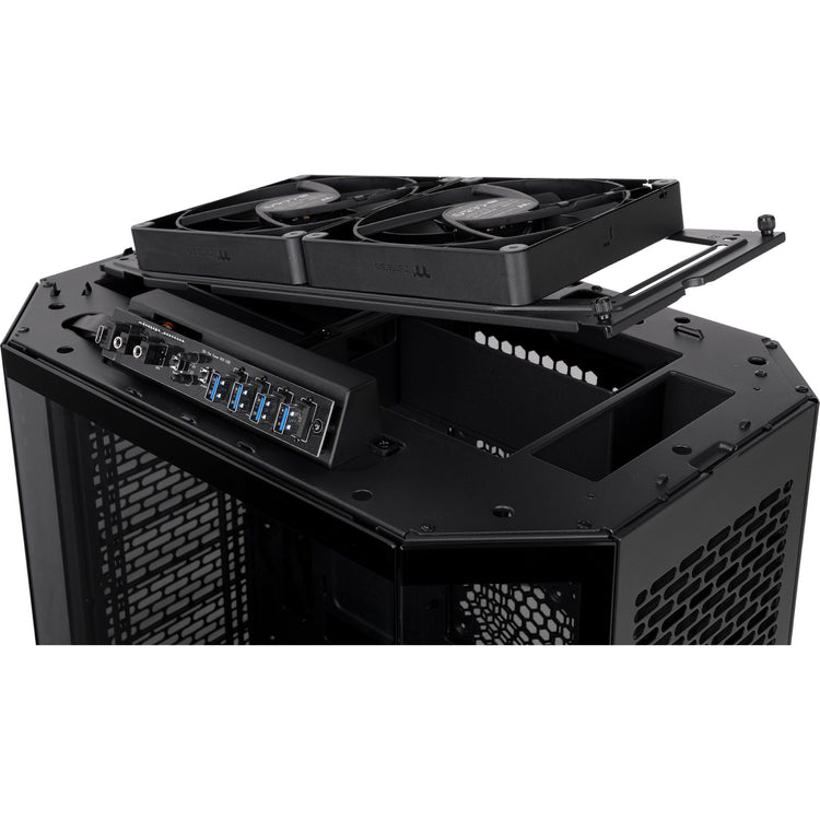Thermaltake The Tower 600 Midi-Tower-Gehäuse (schwarz | 4x USB-A | 1x USB-C | gehärtetes Glas)