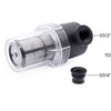 Alphacool es großer Inline-Filter 2xG1 (schwarz transparent)