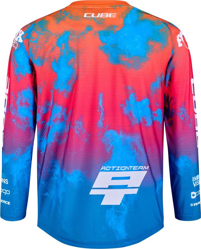 Cube Rookie x Action Team – MTB-Langarmtrikot für Kinder
