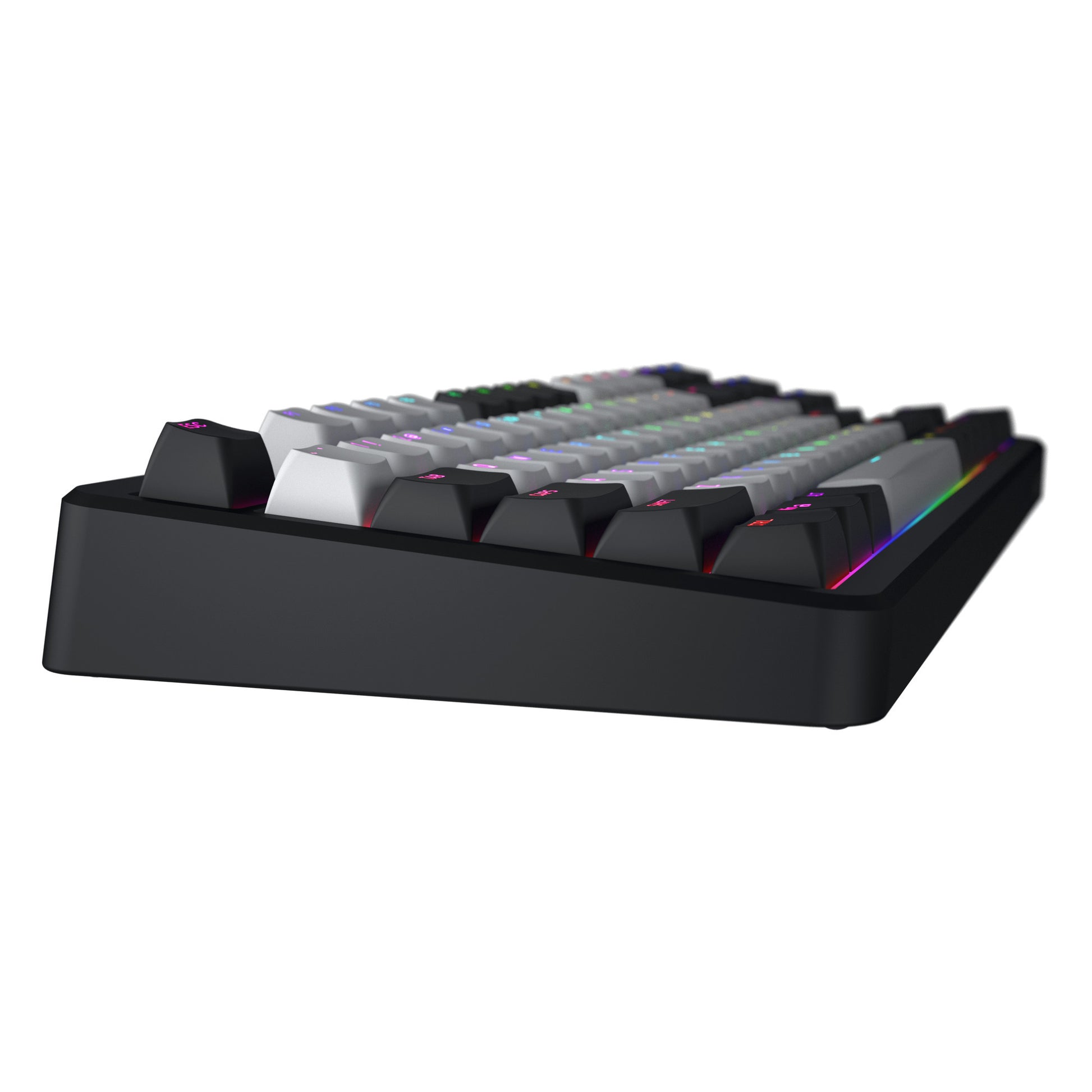 Hator Rockfall 3 TKL Wireless, Gaming-Tastatur (Schwarz, US-Layout, RGB, PBT-Tastenkappen, Hot Swap, 2,4 GHz Bluetooth USB-C)