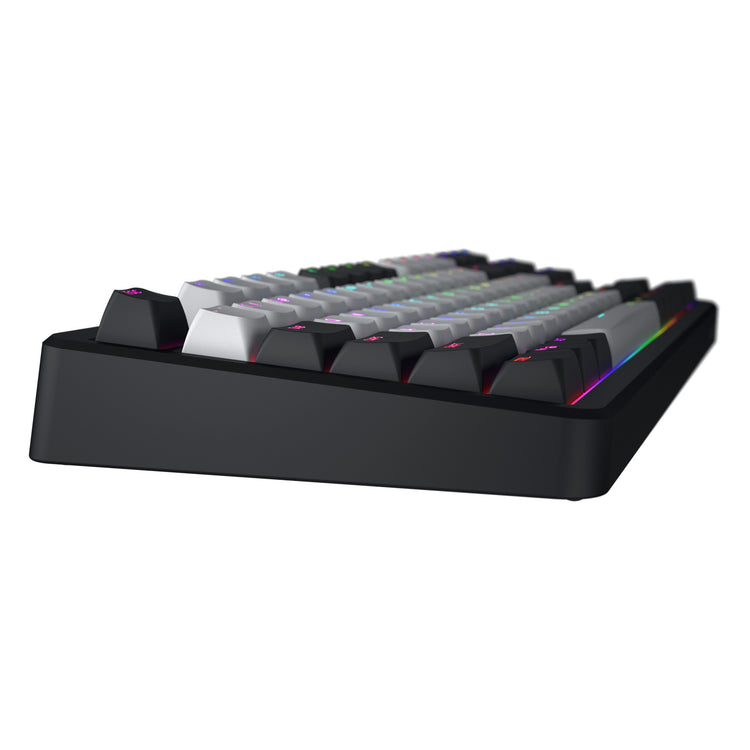 Hator Rockfall 3 TKL Wireless, Gaming-Tastatur (Schwarz, US-Layout, RGB, PBT-Tastenkappen, Hot Swap, 2,4 GHz Bluetooth USB-C)