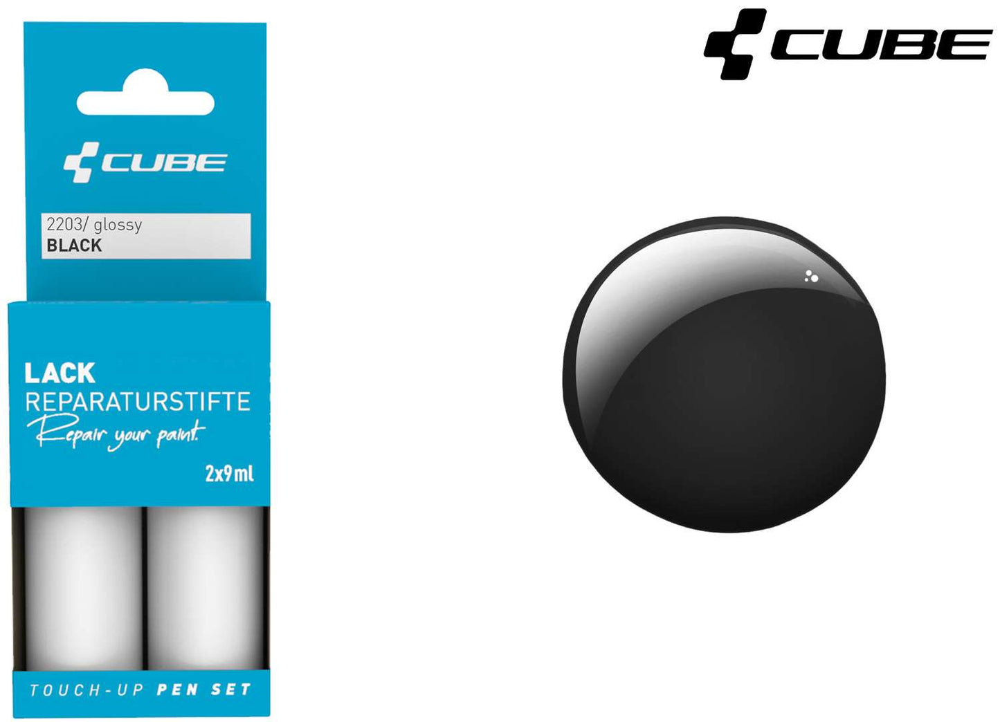 Cube Lackstift-Set schwarz