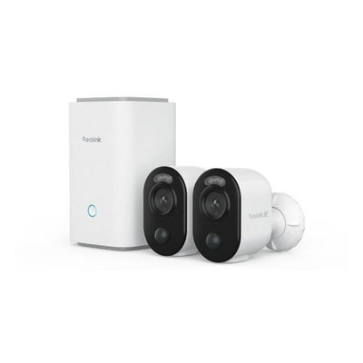Reolink Home Hub1 mit 2x B350 und 1x Solarpanel 2 USB-C-Überwachungskamera (weiß)