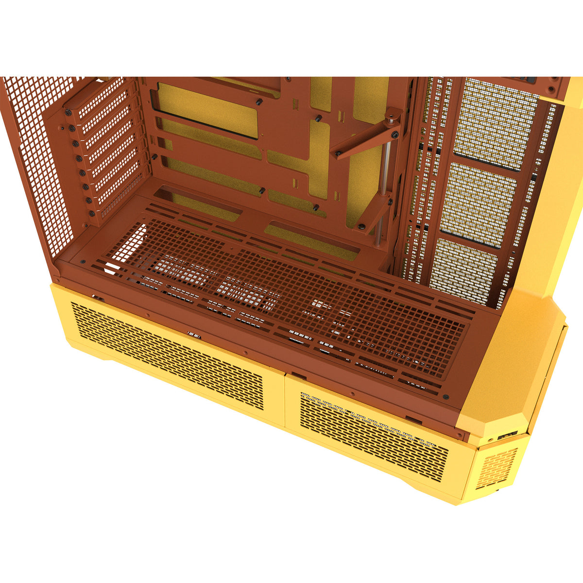 Thermaltake View 600 tg butter caramel Big-Tower-Gehäuse (gelb | 2x USB-A | 1x USB-C | gehärtetes Glas)