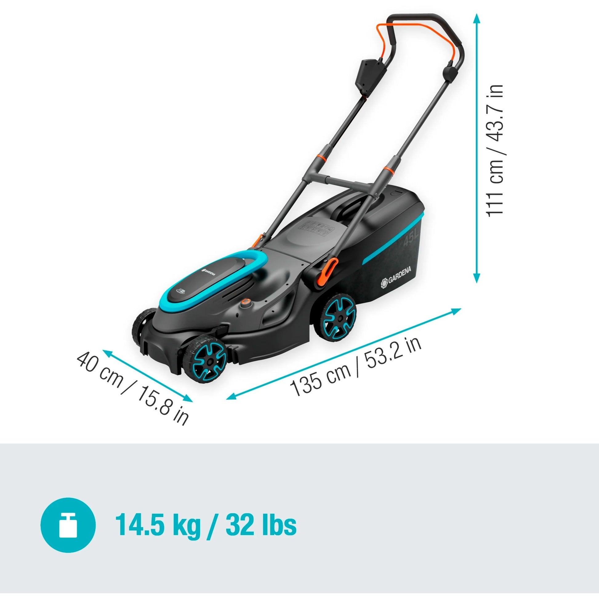 Gardena Accugrashaaier Powermax 37 36V P4A Solo