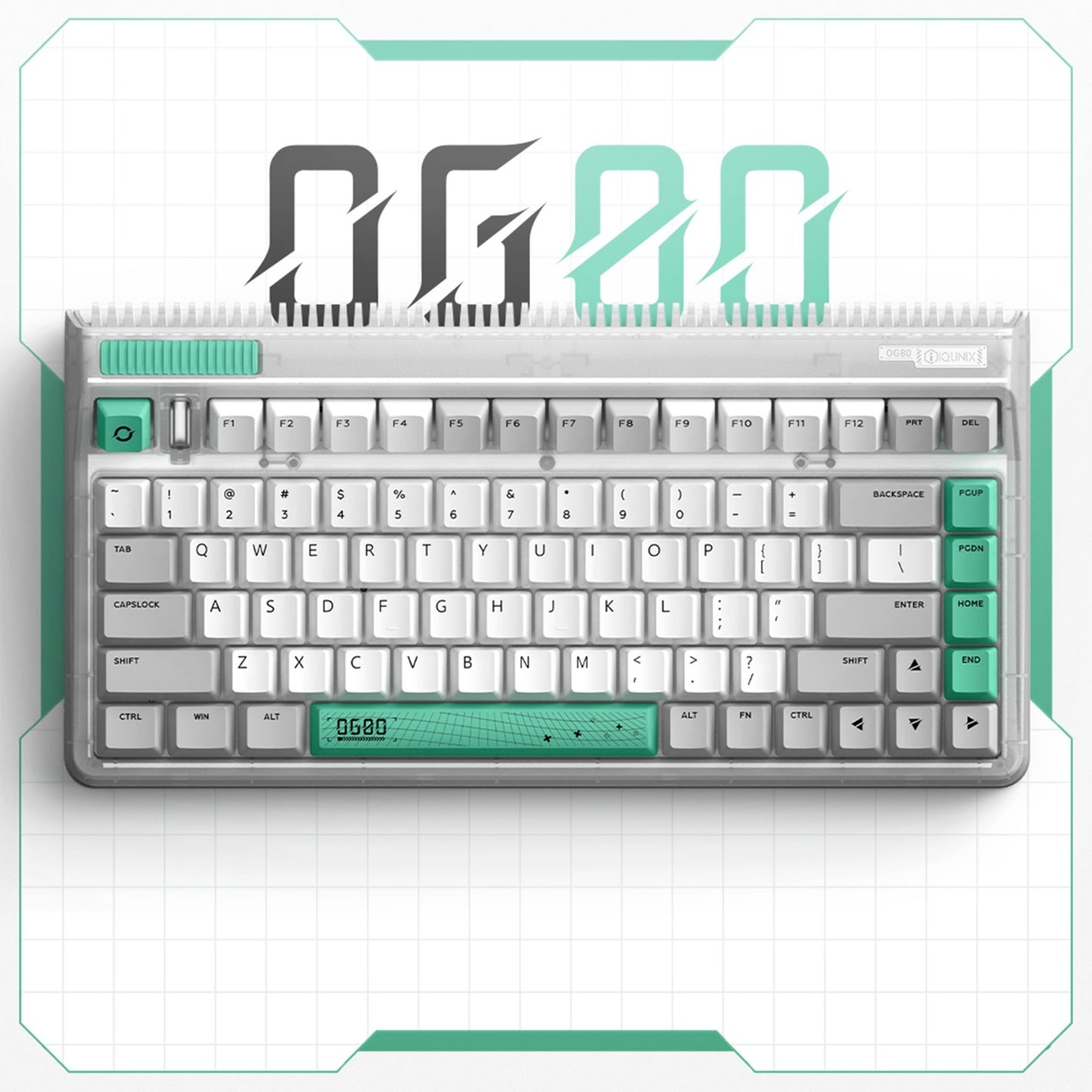 Iqunix OG80 Wurmloch Wireless mechanischer Tastatur
