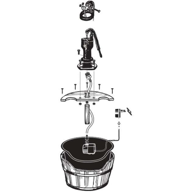Ubbink Ubbink Water Ornament Holzton