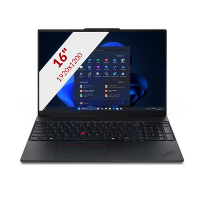 Lenovo thinkpad e16 gen 3 amd (21st005vmh) 16 Laptop (schwarz | ryzen 5 220 | radeon 740m | 16 GB | 512 GB SSD)