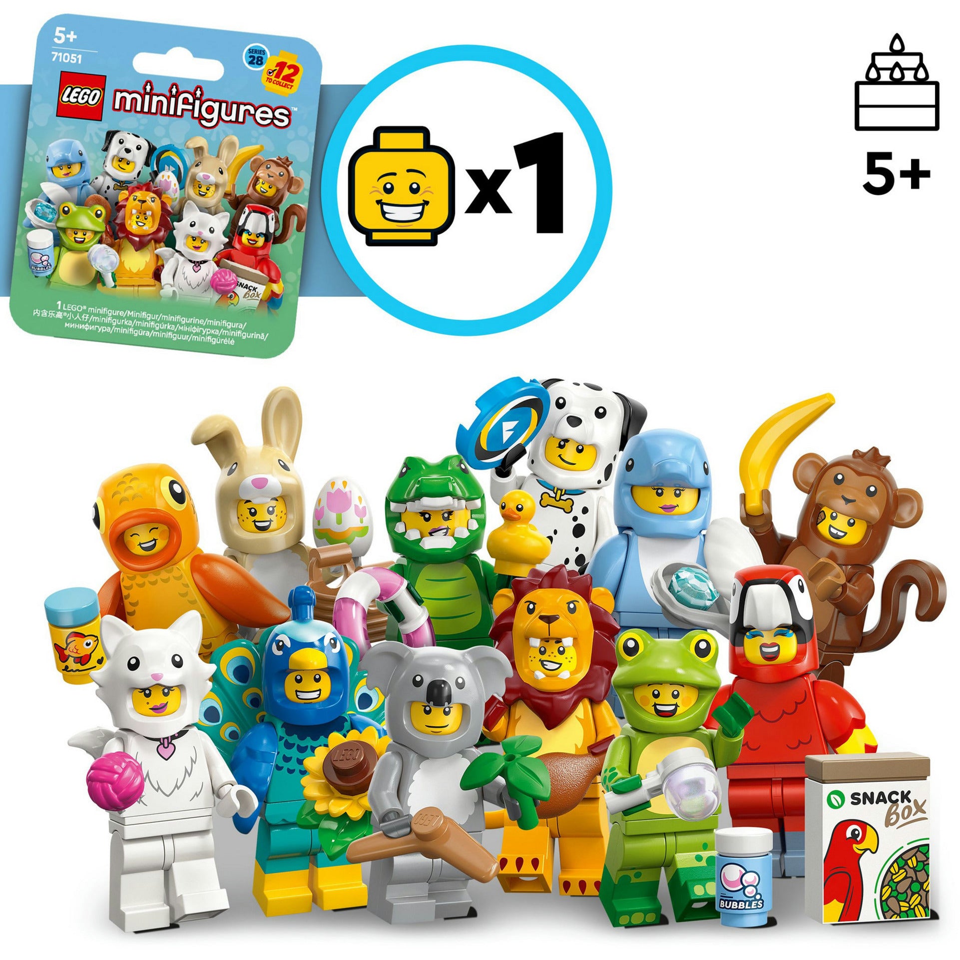 Lego Minifiguren 71051 Serie 28: Tierkostüme