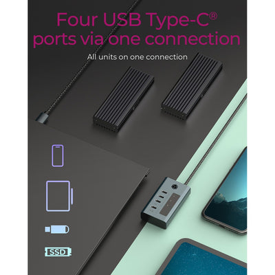 Icy Box IB-Hub1454-C31 4-Port USB 3.2 Gen 2 Typ-C-Hub