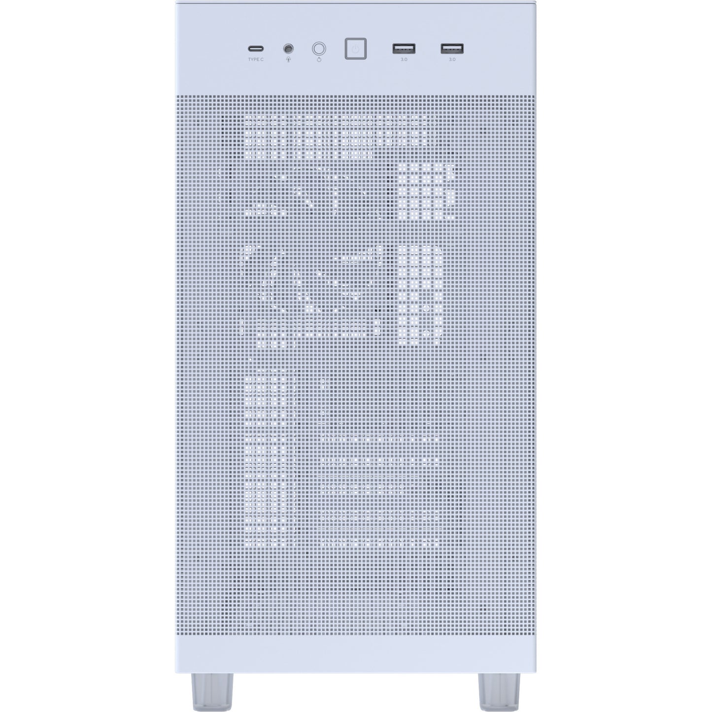 Asus Prime Ap303 - Mesh Panel Midi Tower Gehäuse (weiß | 2x USB-A | 1x USB-C)