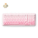 Mhose K99 V2 kabellose mechanische rosa Gaming-Tastatur (US-Layout)