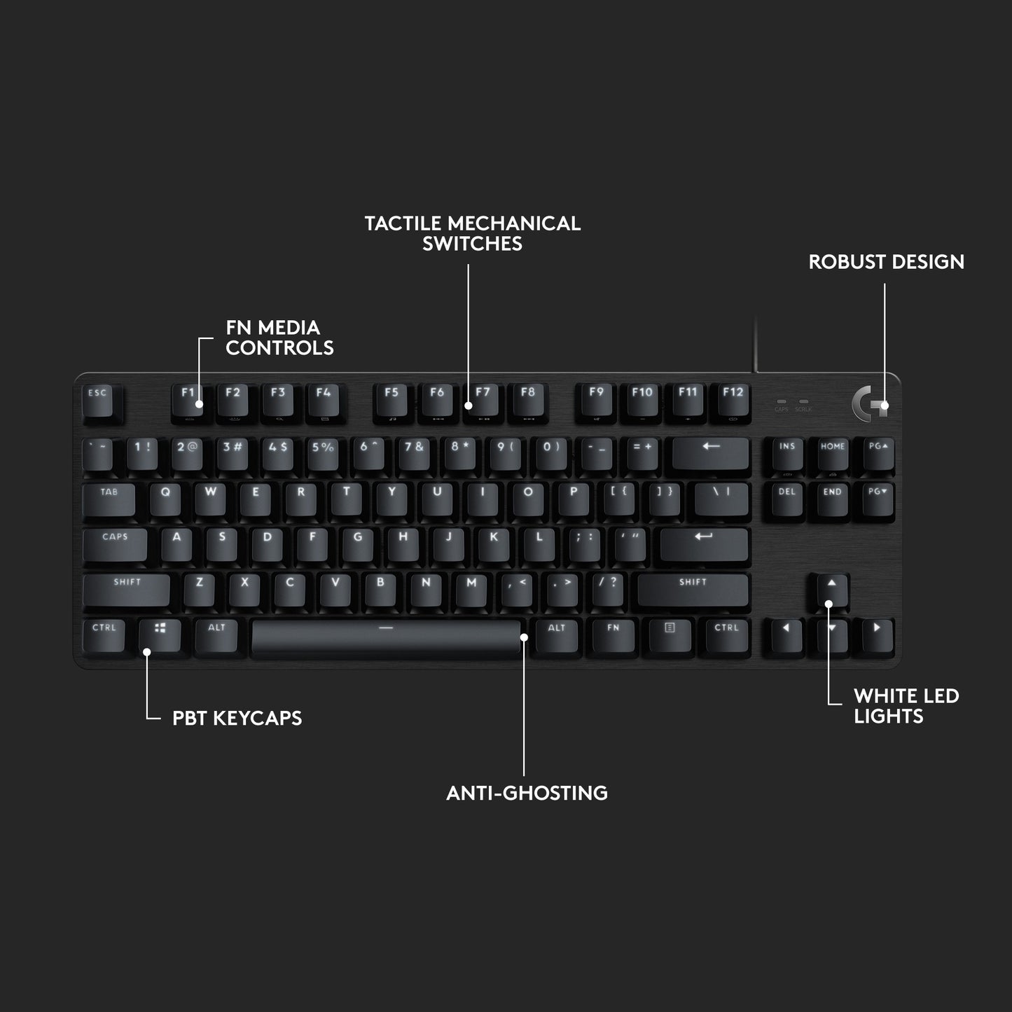Logitech G413 TKL SE Mechanische Gaming-Tastatur