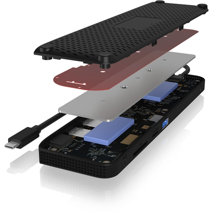 Icy Box IB-DK2116-C 11-in-1 Mobile Docking Station mit TRI