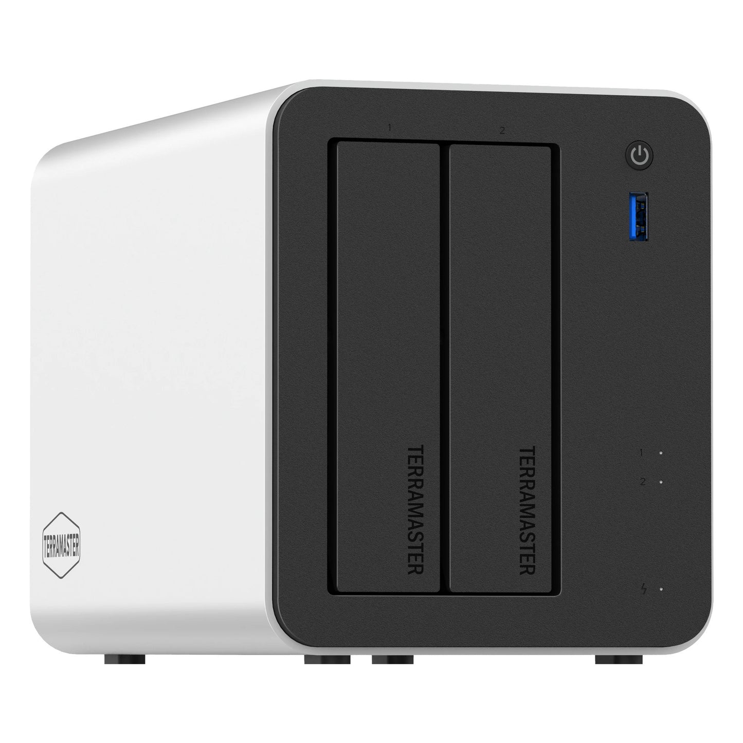 Terramaster f2-425 plus NAS (weiß, 2x 5GBe, HDMI, USB)