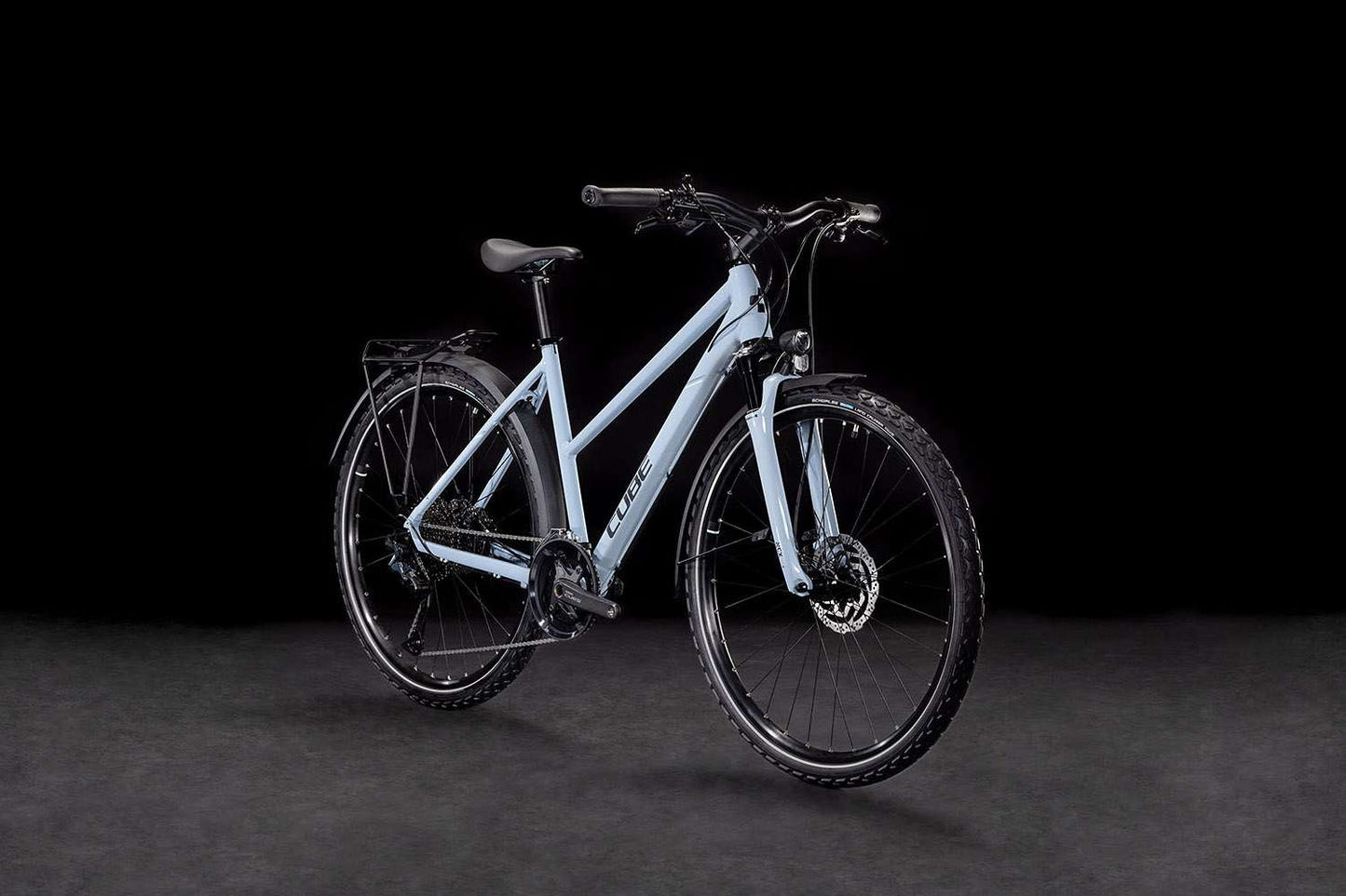 Cube Nature Excel Allroad Lady Taubenblau und Schwarz