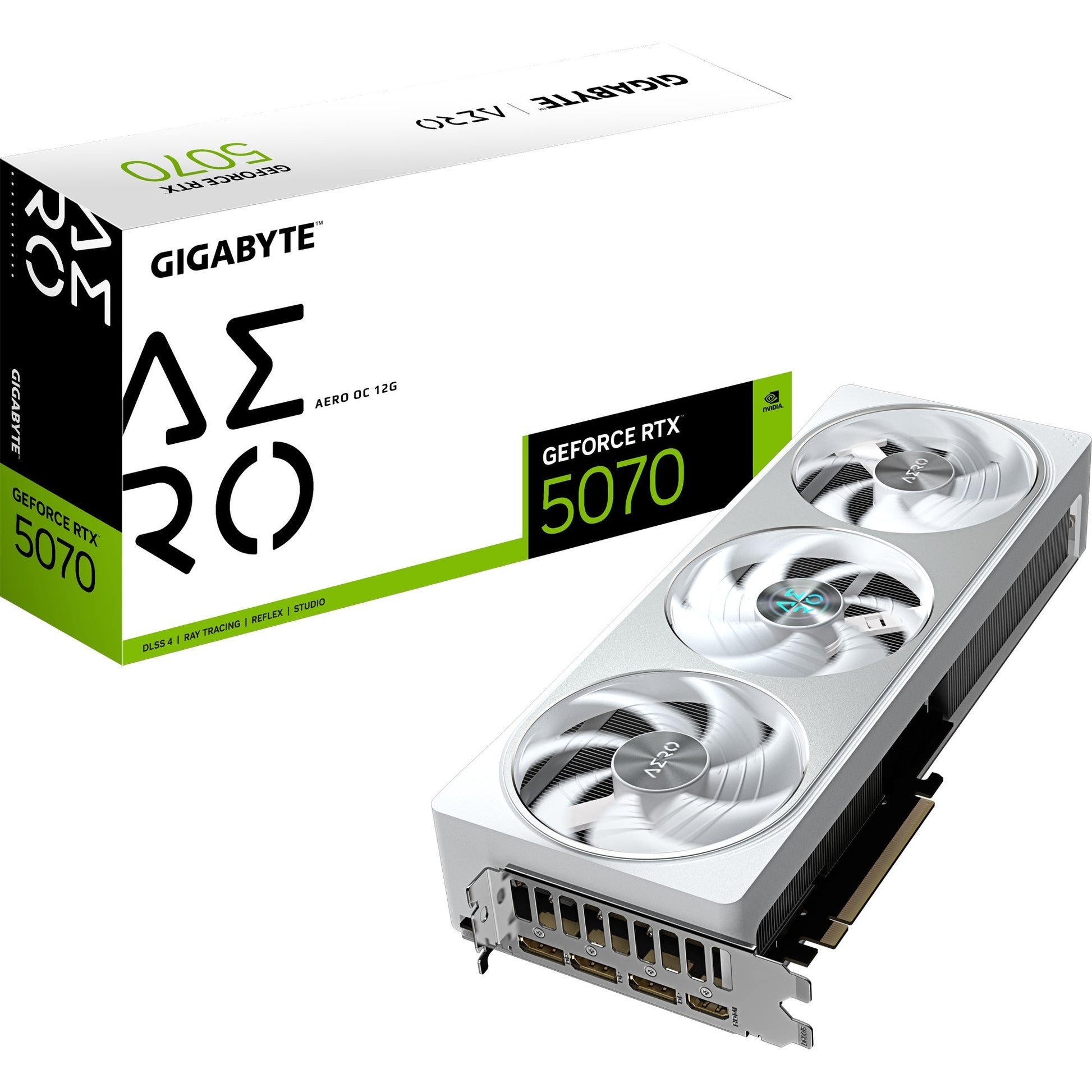 Gigabyte GV-N5070Aero OC-12GD Geforce RTX 5070 Aero OC 12G, 12 GB, GDDR7, 192 BIT, PCIE 5.0