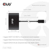 Club 3D DisplayPort Quad Monitor Hub MST 4x 4K30Hz DisplayPort Splitter (Schwarz)