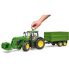 Bruder John Deere 7r 350 mit Frontlader und Transportaanha