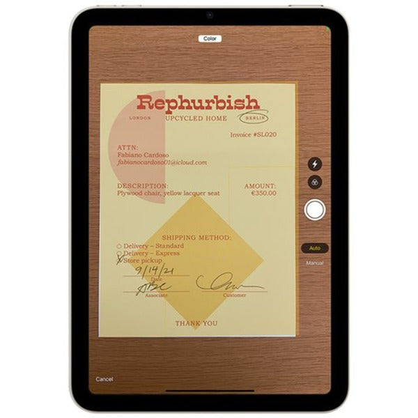 Apple iPad Air (MM9P3NF/A) generalüberholtes 10,9-Zoll-Tablet (weiß | iPadOS 15 | Apple M1 | 256 GB | Wi-Fi 6)