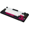 Lorgar kbp7075w, Gaming-Tastatur (schwarz, US-Layout, logar toxic purple, 75 %, RGB, Hot-Swap-fähig, PBT Double-Shot, Bluetooth 2,4 GHz USB)