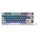 Royal Kludge M75 kabellose Gaming-Tastatur (US-Layout, ozeanblau, brauner Schalter, 75 %, RGB, Hot-Swap, 2,4 GHz USB-C Bluetooth)
