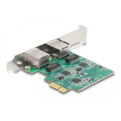 Delock PCI Express X1 -Karte zu 2 x RJ45 2,5 Gigabit Lan Rt