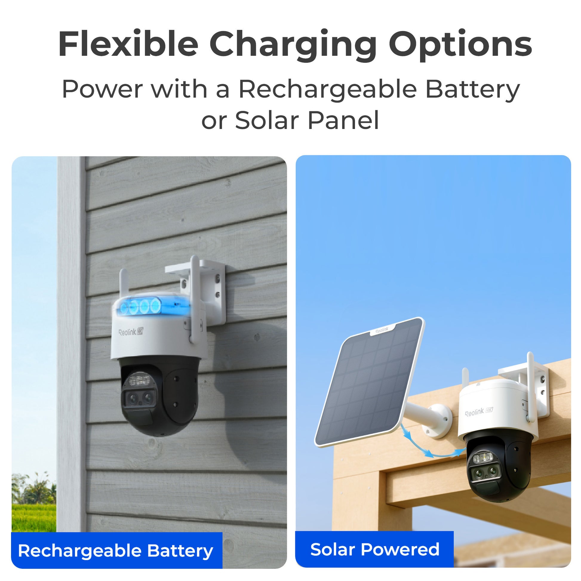 Reolink Trackmix G770 + Solar Panel 2 Sicherheitskamera (weiß schwarz, 4K 8MP UHD, 4G LTE, inkl. Solarpanel)