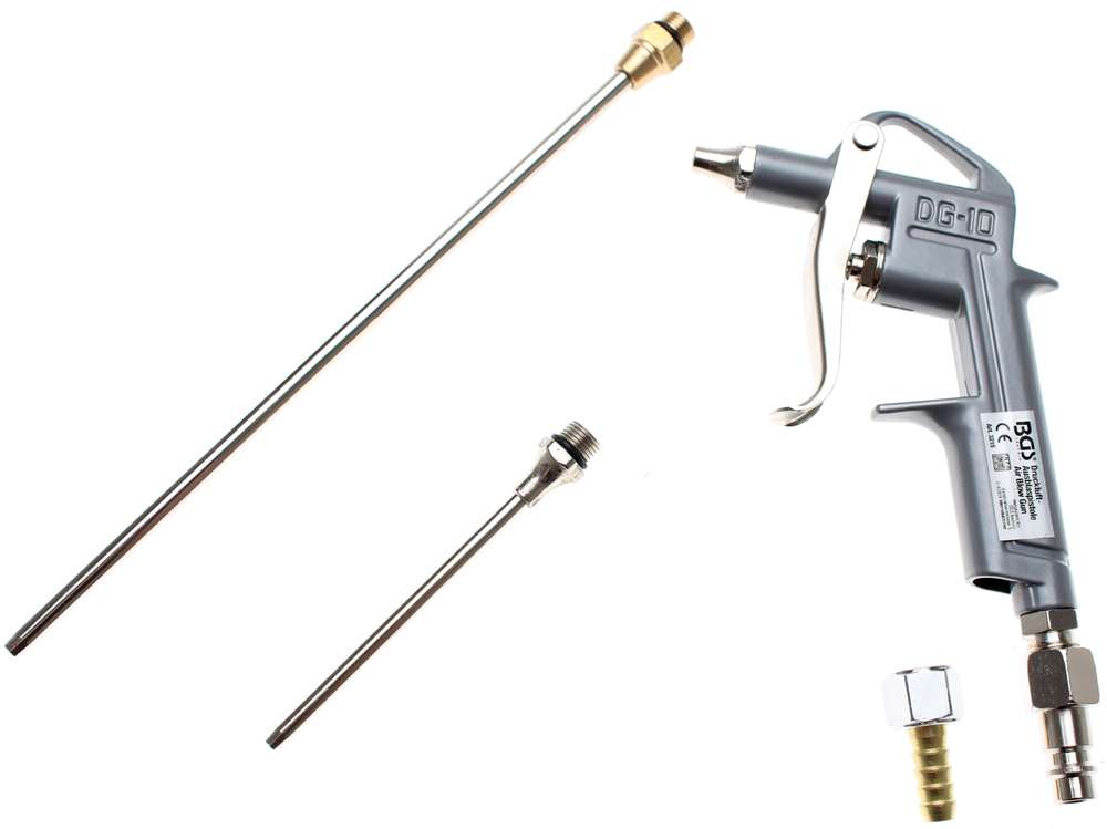 Bgs Technic Druckluft-Abblaspistole mit 3 Düsen