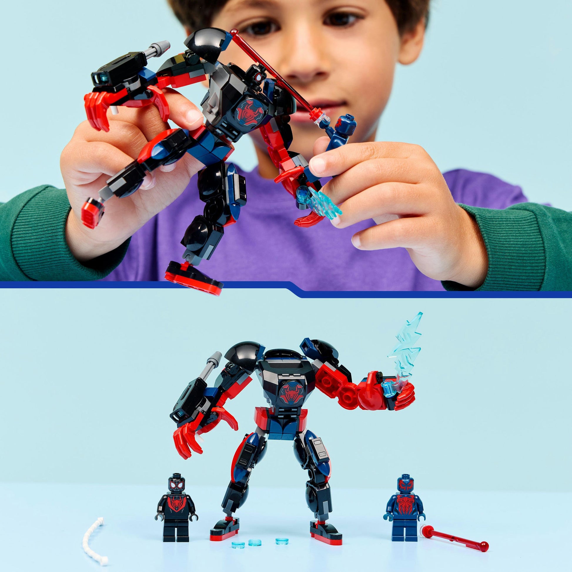 Lego Marvel 76337 Meilen Morales Mech vs. Spider Man