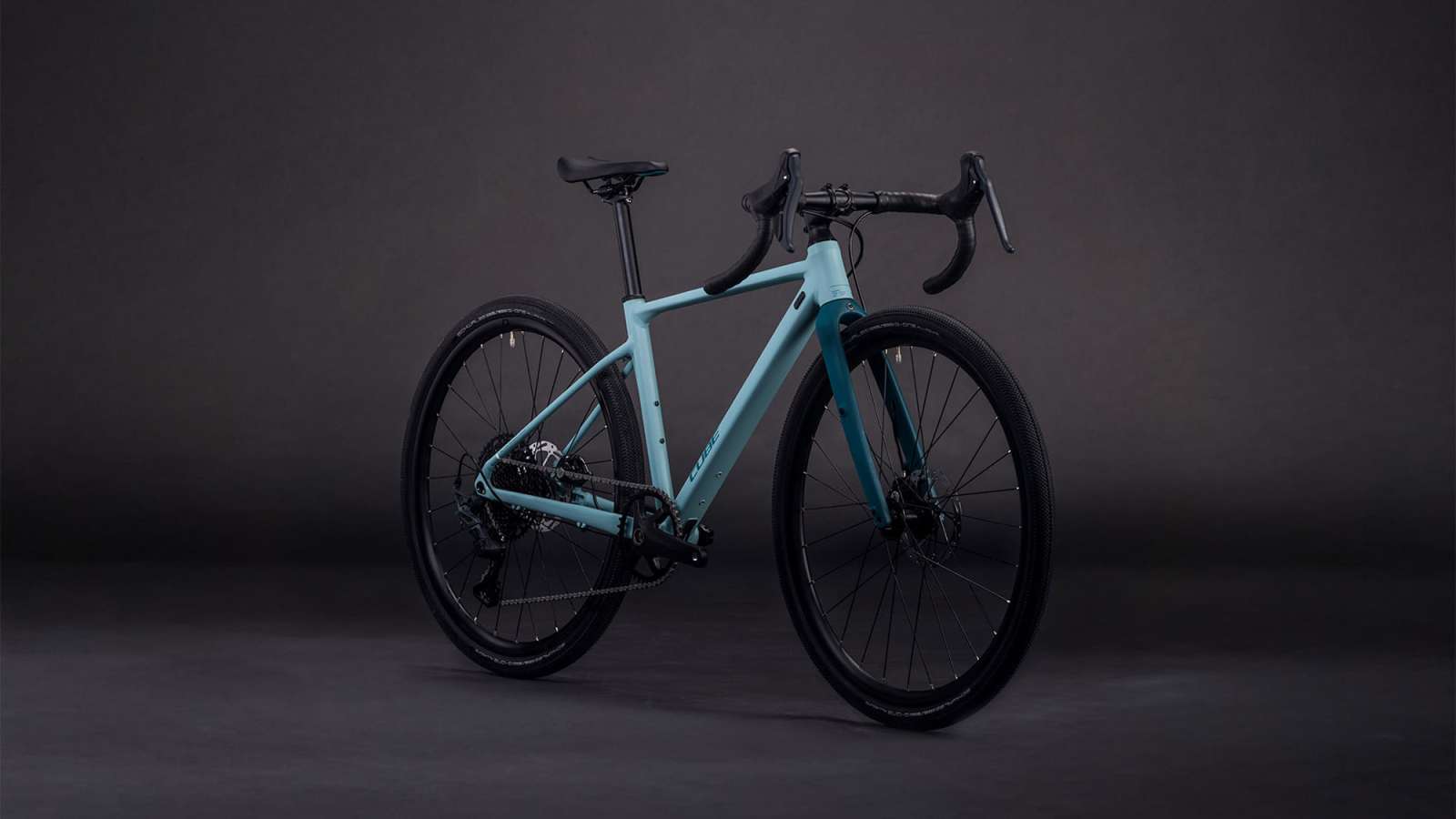 Cube Nuroad Rookie Pro Tealgrau und Blaugrün