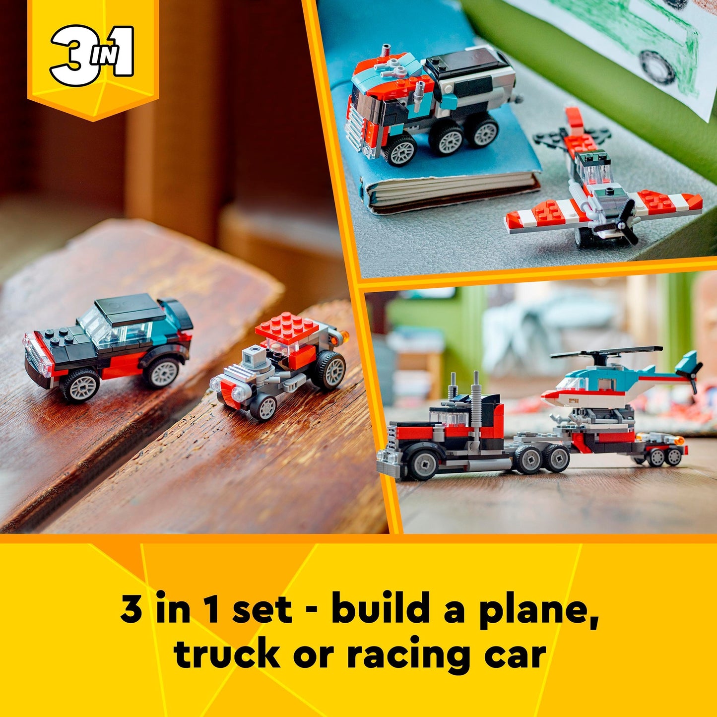 LEGO LEGO Creator 31146 LKW mit Hubschrauber