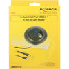 Delock In-Desk Hub 3 Port USB 3.0 + 2 Slot SD-Kartenleser