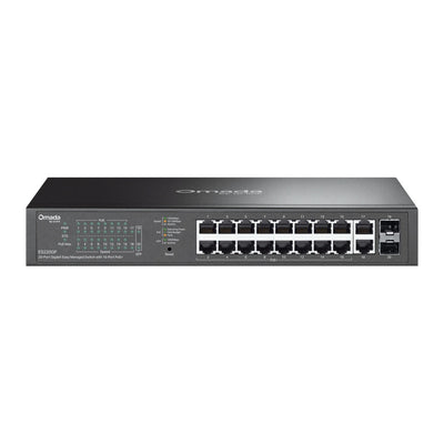 Tp-Link Omada ES220GP 20-Port-Gigabit-Easy-Managed-Switch (schwarz, 16x PoE+, 2x Gigabit SFP)