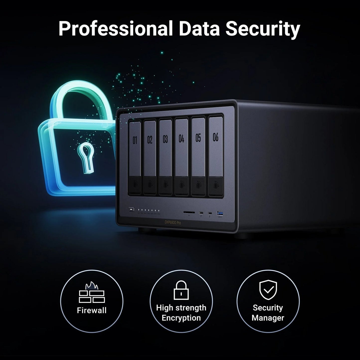 Ugreen nasync dxp6800 pro (grau, 2x 10GB, HDMI, Thunderbolt 4 (40GB s))