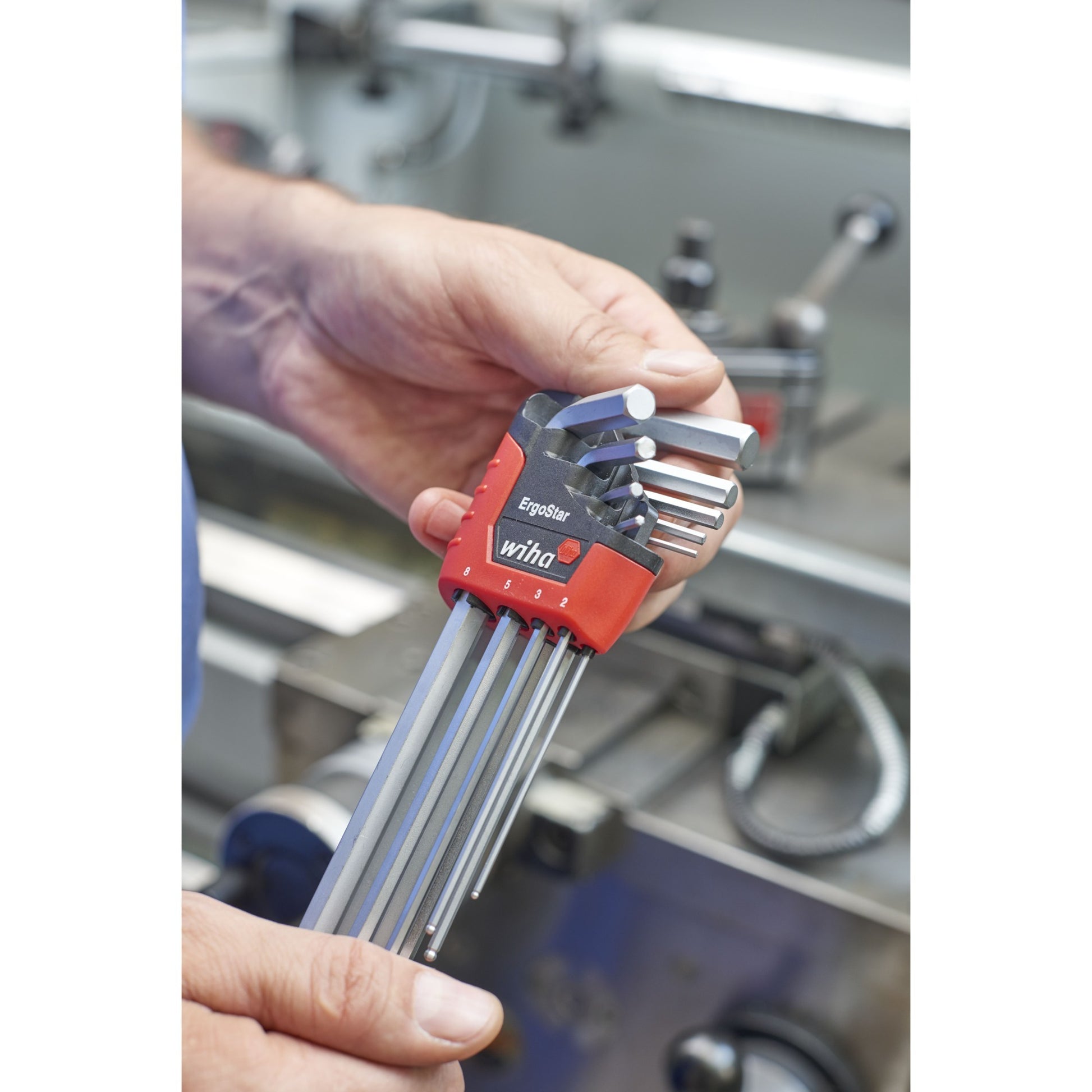 Wiha-Stiftschlüssel in Ergostar Holder, 10-teilig