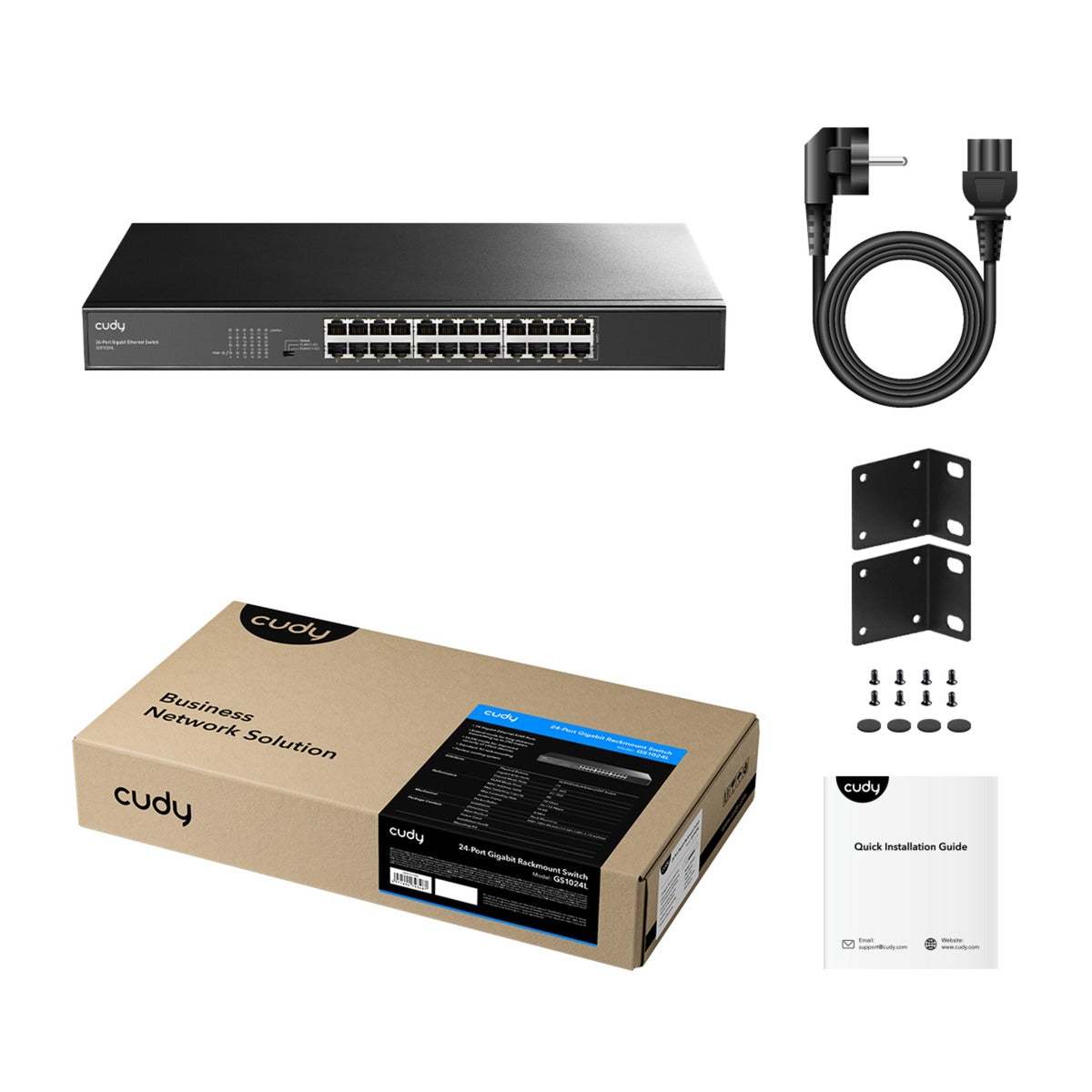 Cudy 24-Port-Gigabit-Unmanaged-Switch (schwarz)