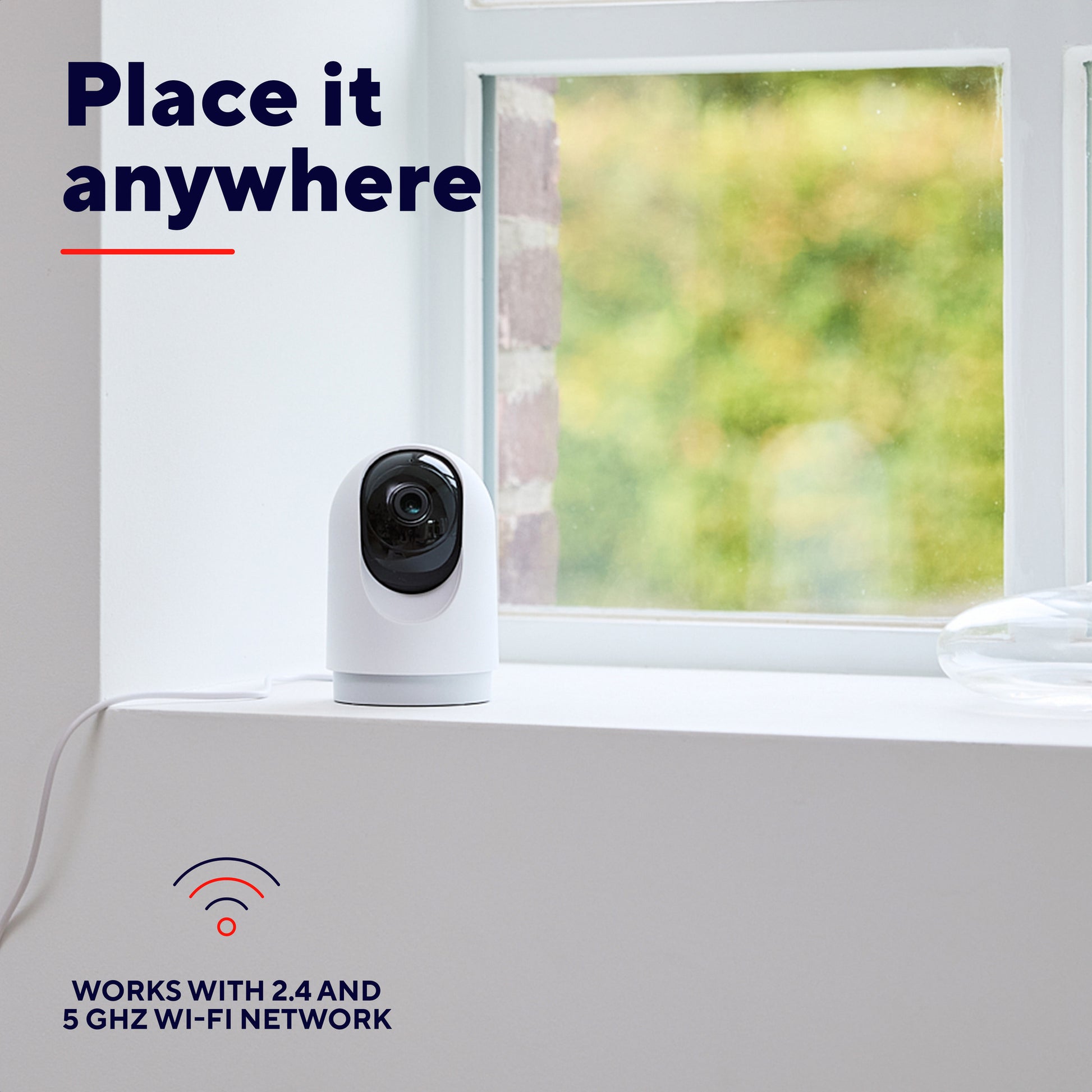 Trust ipcam-2700 360°-Sicherheitskamera (weiß, 2,4 oder 5 GHz WLAN)