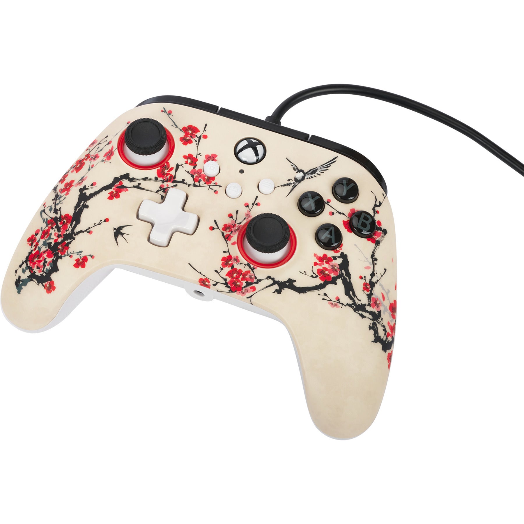 Powera Advantage Controller mit Kabel für die Xbox Series X|s – Warrior's Nirvana (Magnolia White, Xbox Series X|s, Xbox One, PC)