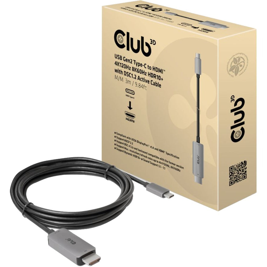 Club 3D USB Gen2 Typ-C zu HDMI
