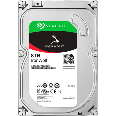 Seagate Seagate ST8000VN004 Ironwolf, 3,5, 8 TB, 7200 U / min, 256 MB, SATA3